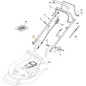 UPPER HANDLE ERGO NP 53 BBC ASTRAL GRAY ORIGINAL STIGA - 381006875/0