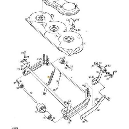 PLATE LIFT SPRING CM102 ORIGINAL STIGA - 1134-3720-01 | NewgardenParts.com