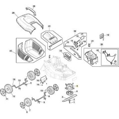 MOTORE ELETTRICO E 340 LI 20 ORIGINALE STIGA - 118811178/0