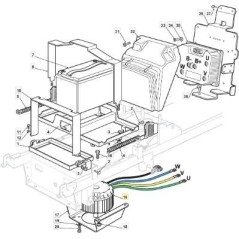 ORIGINAL STIGA BRUSHLESS DC ELECTRIC BLADE MOTOR - 118563020/0 | NewgardenParts.com