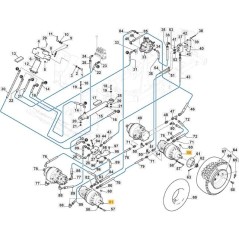 MOTORE RUOTA CON BYPASSIEME SX ORIGINALE STIGA - 1137-0960-01