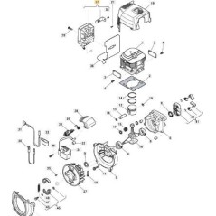 KIT SILENCIADOR ORIGINAL STIGA - 118801870/0 | NewgardenParts.com