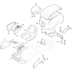 AILE AVANT GAUCHE GRIS NCS8000N PFM ORIGINE STIGA - 337491251/0 | NewgardenParts.com