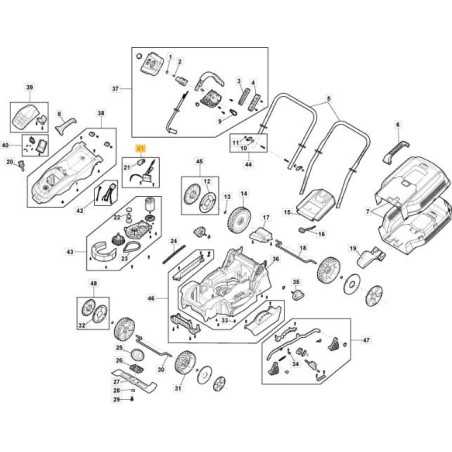KIT PCB E INTERRUPTORES E 300 Li 40 ORIGINAL STIGA - 118810956/0 | NewgardenParts.com