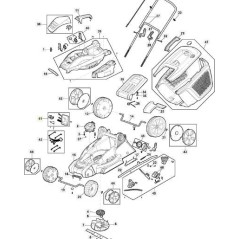 KIT PCB E INTERRUTTORI E 380 Li 40 ORIGINALE STIGA - 118811052/0