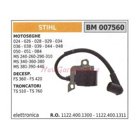 STIHL chainsaw, brushcutter, cut-off saw ignition coil 007560 | NewgardenParts.com