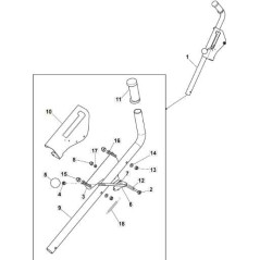 PIASTRA LEVA CAVO COMANDO LIFT.SYST. VNN ORIGINALE STIGA - 382547099/0 | NewgardenParts.com
