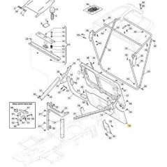 REAR LOWER PLATE NR66 VNN ORIGINAL STIGA - 327543025/0 | NewgardenParts.com