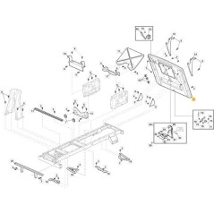 REAR PLATE R72 E-C ORIGINAL STIGA - 327543065/1 | NewgardenParts.com