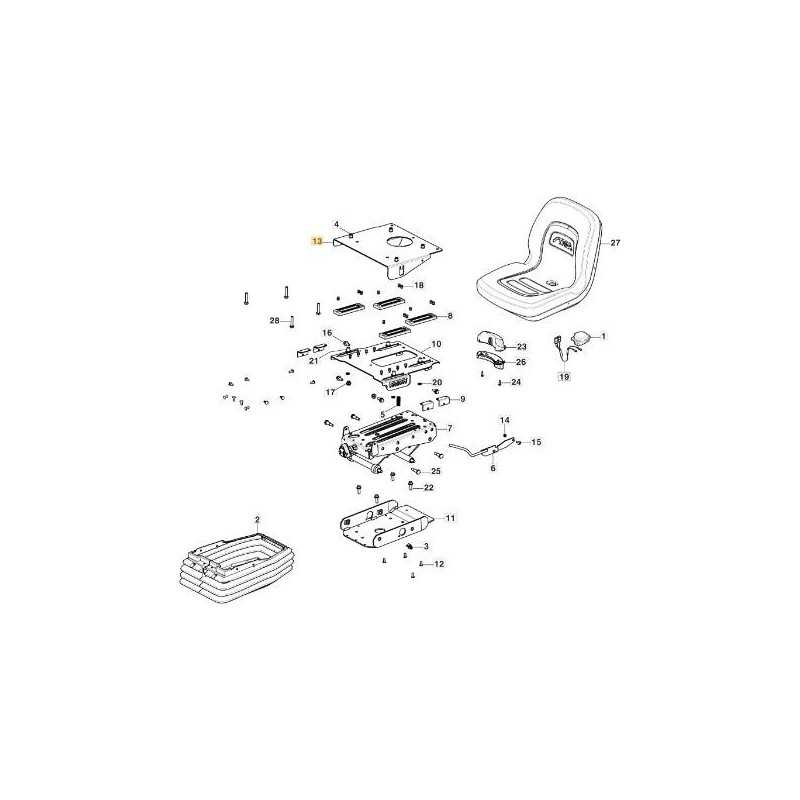FIXED SEAT PLATE PFM VNN ORIGINAL STIGA - 387547015/0