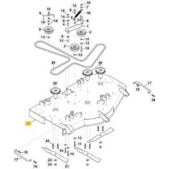 ORIGINAL STIGA CUTTING DECK - 118830345/0 | NewgardenParts.com