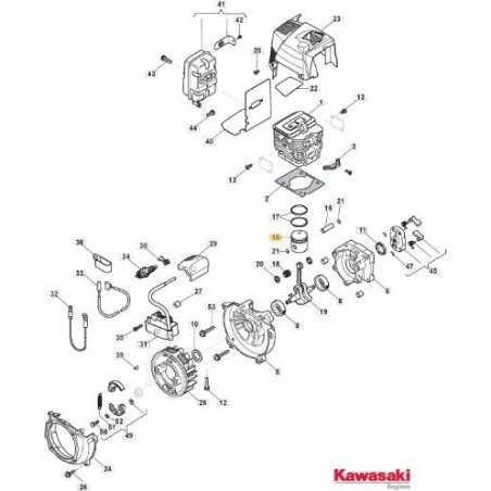 PISTON SBK 35 ORIGINAL STIGA - 118801975/0 | NewgardenParts.com
