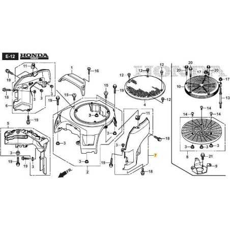 PROTECCIÓN INFERIOR IZQUIERDA STIGA ORIGINAL - 118552121/0 | NewgardenParts.com