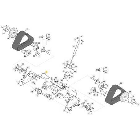UPPER RIGHT TRACK PROTECTION SNTH 760 CTF ORIGINAL STIGA - 383600063/0 | NewgardenParts.com
