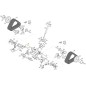 UPPER RIGHT TRACK PROTECTION SNTH 760 CTF ORIGINAL STIGA - 383600063/0