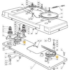 POLEA DISTRIBUIDA HTD TIPO B BRIDA ORIGINAL STIGA - 125601562/0 | NewgardenParts.com