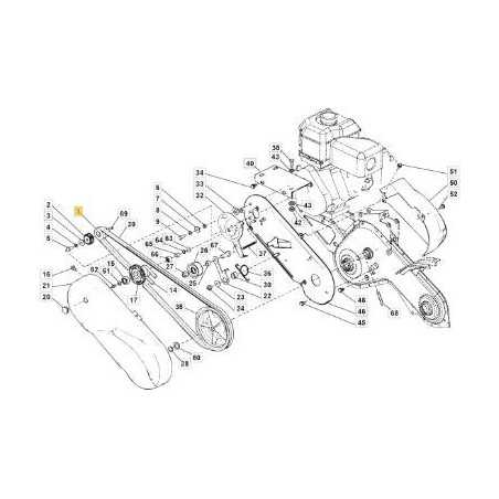 ORIGINAL STIGA DOUBLE ENGINE PULLEY - 118550544/0 | NewgardenParts.com