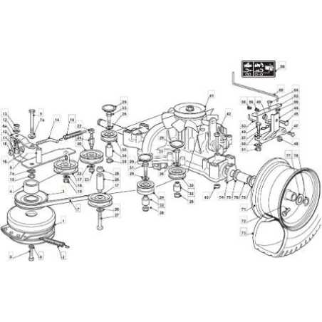 TC HE HYDRO ENGINE PULLEY WITH ORIGINAL STIGA CLUTCH - 125601580/0 | NewgardenParts.com