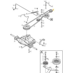 PULEGGIA MOTORE VILLA ROYAL ORIGINALE STIGA - 1134-4611-01