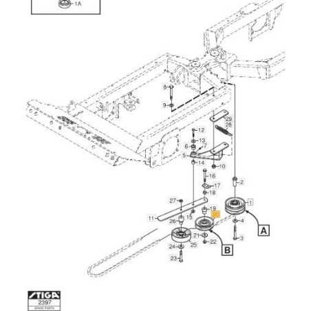 PULEGGIA ORIGINALE STIGA - 1134-6972-01 | NewgardenParts.com
