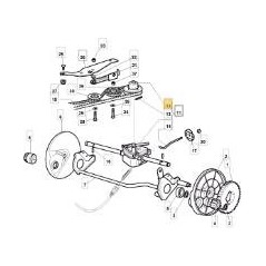PULEGGIA RIDUTTORE GR.TRAZIONE GT4S (RI ORIGINALE STIGA - 122601925/0 | NewgardenParts.com