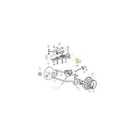 PULEGGIA RIDUTTORE GR.TRAZIONE GT4S (RI ORIGINALE STIGA - 122601925/0 | NewgardenParts.com