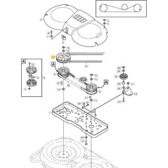 VILLA PULLEY 107M,D.163,5MM. ORIGINAL STIGA - 1134-4732-01