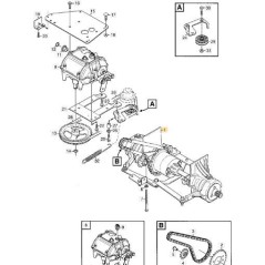 ASSE POSTERIORE KIT ORIGINALE STIGA - 1134-6650-01 | NewgardenParts.com