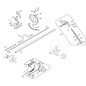 GRUPPO MANIGLIA DESTRA ORIGINALE STIGA - 118803852/0