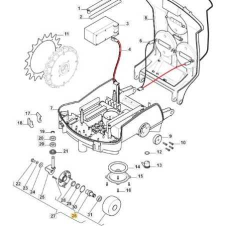 ORIGINAL STIGA MAGNETIC FRONT WHEEL - 112600117/0 | NewgardenParts.com