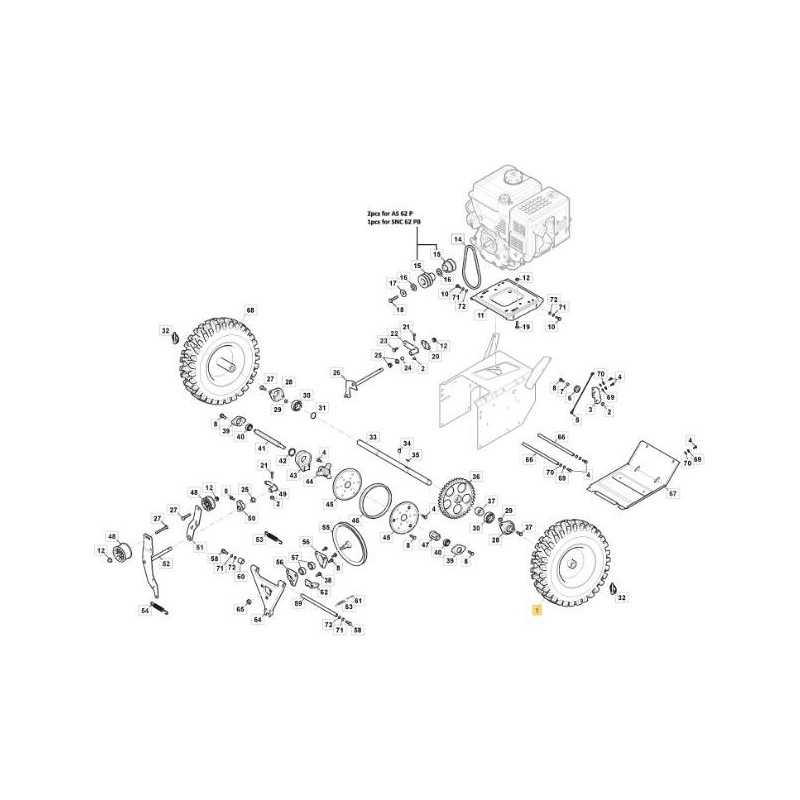 COMPLETE WHEEL RIGHT AS 62 P ORIGINAL STIGA - 118820581/0