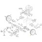 COMPLETE WHEEL RIGHT AS 62 P ORIGINAL STIGA - 118820581/0