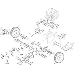 KOMPLETTES RAD RECHTS AS 56 P - SWS600/800 ORIGINAL STIGA - 118820580/0 | NewgardenParts.com