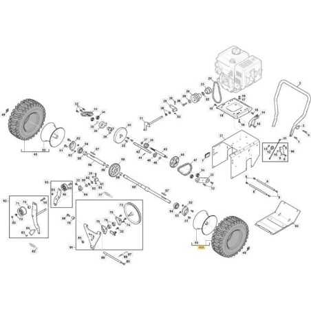 ROUE COMPLÈTE SX 16*4.8-8 - ST 5266 PB ORIGINAL STIGA - 118821115/0 | NewgardenParts.com