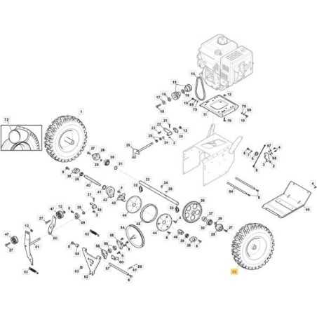 ROUE COMPLÈTE SX AS 56 P - SWS600/800 ORIGINAL STIGA - 118820211/0 | NewgardenParts.com