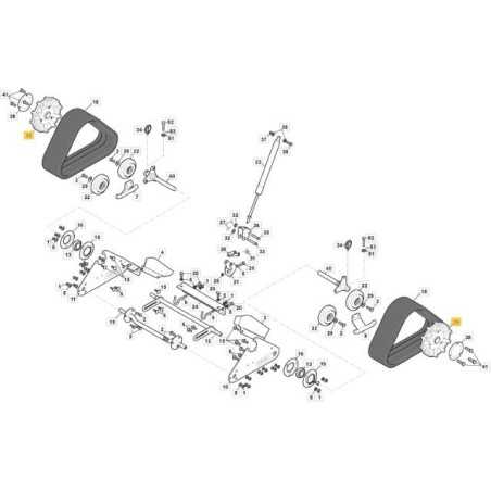 TRACK SPROCKET SNTH 760 ORIGINAL STIGA - 323680500/0 | NewgardenParts.com