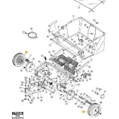 WHEEL FOR LAWN BROOM 30 ORIGINAL STIGA - 1319-2578-01 | NewgardenParts.com