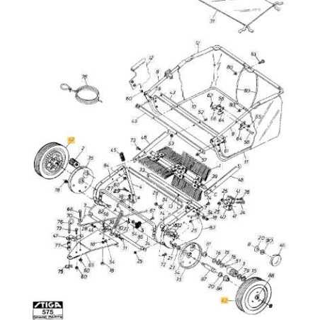 WHEEL FOR LAWN BROOM 30 ORIGINAL STIGA - 1319-2578-01 | NewgardenParts.com