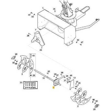 BOÎTE DE VITESSES ORIGINALE POUR LAME À NEIGE STIGA - 1319-1968-01 | NewgardenParts.com