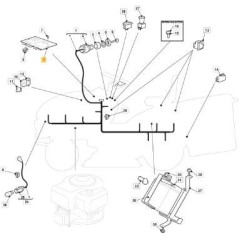 SCHEDA ELETTRONICA NJ92 (6 LED) ISO ORIGINALE STIGA - 125722442/0