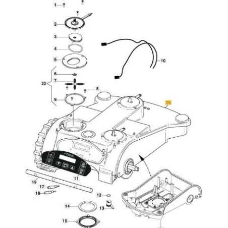 UPPER BODY (L300 V2015) ORIGINAL STIGA - 112600131/0 | NewgardenParts.com