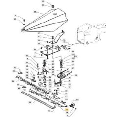 SICKLE BAR SET 87 cm ORIGINAL STIGA - 1483-2342-01 | NewgardenParts.com