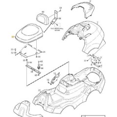 CUSCINO SEDILE KIT ORIGINALE STIGA - 1134-7741-01 | NewgardenParts.com