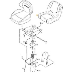 ASIENTO ORIGINAL STIGA CASTELGARDEN - 1134-5534-01 | NewgardenParts.com