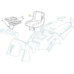 ASIENTO CONFORT NEGRO TCX SOLO ORIGINAL STIGA - 125722468/0 | NewgardenParts.com