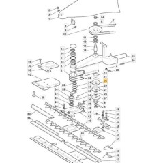 SEMIPULEGGIA D.74 RINVIO SUP ORIGINALE STIGA - 118800067/0 | NewgardenParts.com