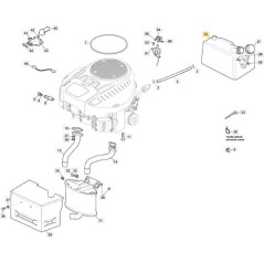 SERBATOIO BENZINA MTR SD 8 LT ORIGINALE STIGA - 325735131/0 | NewgardenParts.com
