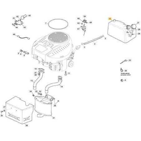 ORIGINAL STIGA MTR SD 8 LT KRAFTSTOFFTANK – 325735131/0 | NewgardenParts.com