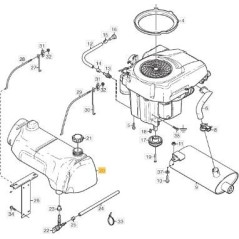 ORIGINAL STIGA Rasentraktor Kraftstofftank 1134-5644-01