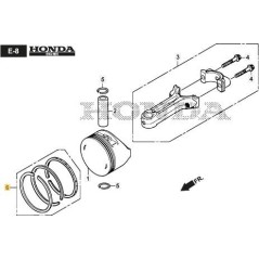 ORIGINAL STIGA PISTON RINGS KIT - 118551767/0 | NewgardenParts.com